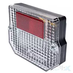 Lampa tylna z podświetleniem tablicy, uniwersalna, WM Motor 24311, MZ ETZ