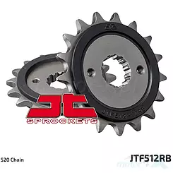 Zębatka przednia 520 15 zębów, RB - gumowa prowadnica łańcucha, JT Sprockets JTF512