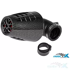 Filtr powietrza stożkowy 28 / 35mm 90° carbon TNT Obus