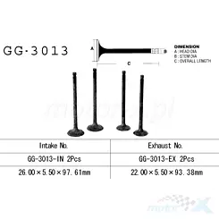Zawór ssący Vesrah GG-3013-IN