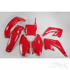 Zestaw osłon nadwozia czerwony UFO Plast Honda CR 125 04