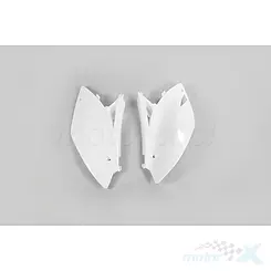 Osłony tylne górne komplet biały UFO Plast Kawasaki KXF 250 / 450 09-12
