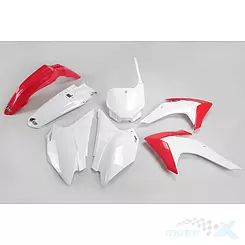 Zestaw osłon nadwozia biało-czerwony UFO Plast Honda CRF 230 15-