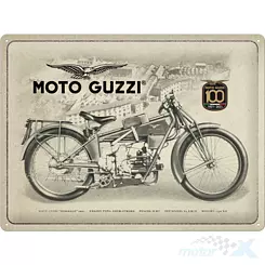 Tablica, plakat 30x40 cm, tłoczona blacha, moto gizzi 100 year Nostalgic Art 63401