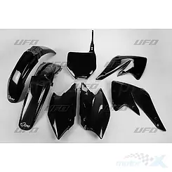 Zestaw osłon nadwozia czarny UFO Plast Kawasaki KXF 250 04-05