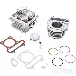 Cylinder kompletny z głowicą 47.00mm 80cc sworzeń 13mm DŁUGIE ZAWORY 69mm