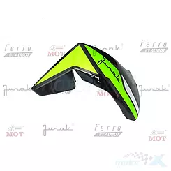 Osłona zbiornika paliwa lewa czarno-zielona Junak Racer 125