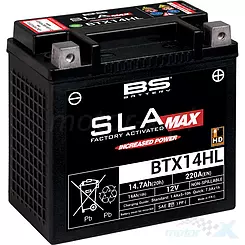 Akumulator bezobsługowy BS Battery BTX14HL Max (YTX14L-BS) 12V 14Ah 149x87x144mm 230CCA
