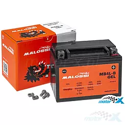 Akumulator żelowy Malossi MB4L-B (YTX4L-BS) 12V 4Ah, 120x70x92mm