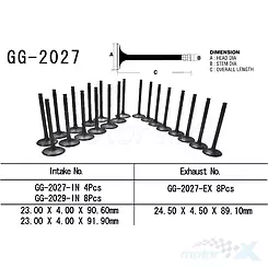 Zawór ssący Vesrah GG-2029-IN