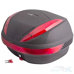 Kufer Moretti, MR-707, 30l, czarny, czerwony odblask