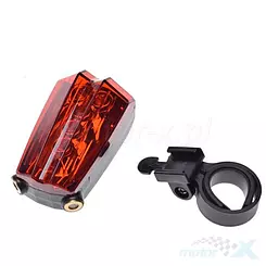 Lampa rowerowa tylna LED + laser wodoodporna