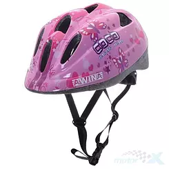 Kask rowerowy dziecięcy MOON różowy motyle