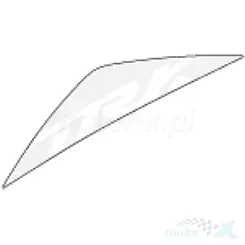 Naklejka osłony zbiornika paliwa lewa Benelli TRK 702 Pearl White
