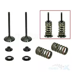 Zawory wydechowe, stalowe, 31x4.97x84.3mm, komplet, Psychic Motorsports XU-09534EK HONDA CRF 450R '02-'06 (MX-09534E)