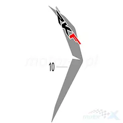 Naklejka prawa zbiornika paliwa Keeway RKF 125 05535U32WF00