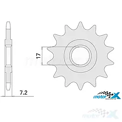 Zębatka przednia 420 13 zębów 17mm IGM Minarelli AM
