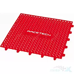 Mata pod motocykl 33x33cm 9 modułów czerwona Racetech 