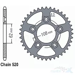 Zębatka tylna BER5120-41