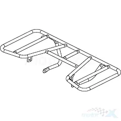 Bagażnik tylny czarny N1S Kymco MXU