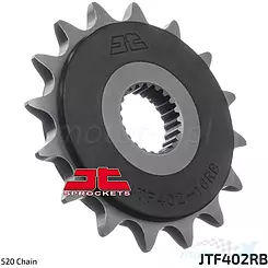 Zębatka przednia 520 16 zębów, RB - gumowa prowadnica łańcucha, JT Sprockets JTF402