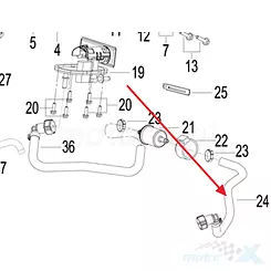 Przewód paliwowy Keeway RKF 125 50080L430000