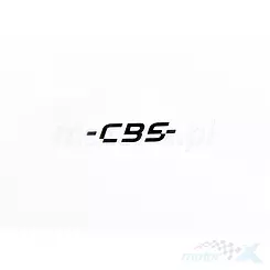 Naklejka "-CBS-" - czarny napis 