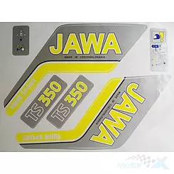 Naklejki zbiornika paliwa jawa 350 żółte