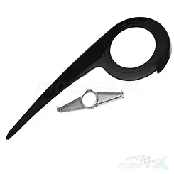 Osłona mechanizmu korbowego rowerowego, do korb 38 zębów, czarna, długość 510mm, wysokość 180 mm