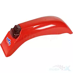 Błotnik tylny z lampą, uniwersalny, czerwony, UFO Plast Vintage ME08026B