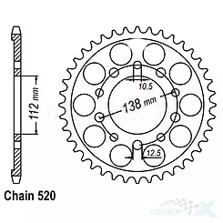 Zębatka tylna Sunstar SUNR1-3485-41