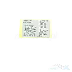 NAKLEJKA INFORMACYJNA 87224-KHE6-EZ1-T01