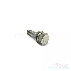 Śruba M8x35mm, 2x podkładka, mocowania stelaża podnóżka kierowcy, Junak M15 125