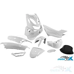 Owiewki STR8, 10 elementów, białe, Aprilia SR 50 1998-2004