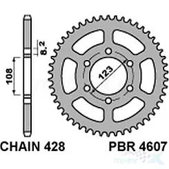 Zębatka tylna PBR 460749C45