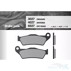 Klocki hamulcowe, spiek metaliczny, złote, KH181, Brenta Off Road BR6027, BMW / Gas Gas / Husaberg / Husqvarna / KTM / TM Racing