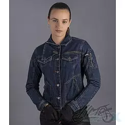 Kurtka motocyklowa damska jeansowa, wiosna, lato, jesień, LS2 Oaky Dark Blue