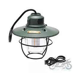Lampa campingowa WM Motor Retro Style, zielona, bateria 2000mAh - 3-60h, 3 kolory, płynna regulacja, USB-C, IPX4, 240g