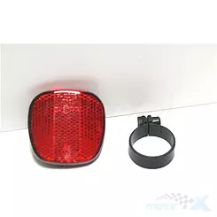 Odblask tylny czerwony 04922  + obejma wsp, siodła