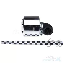 Filtr powietrza stożkowy 30mm 90° chrom duży