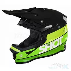 Kask offroad Shot Racing Furious Story Green Glossy