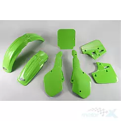 Zestaw osłon nadwozia zielony UFO Plast Kawasaki KX 250 / 500 87'