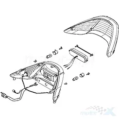 Lampa tylna Kymco Xciting