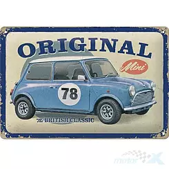 Tablica, plakat 20x30 cm, tłoczona blacha, mini the british clas 22403