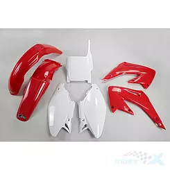 Zestaw osłon nadwozia czerwono-biały UFO Plast Honda CRF 250R / 450R 05-07