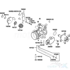 Przepustnica do wtrysku kompletna Kymco Xciting 400