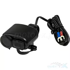 Gniazdo zapalniczki + USB motocykl skuter ATV