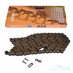 Łańcuch napędowy 428GSX 140 ogniw złoty IRIS