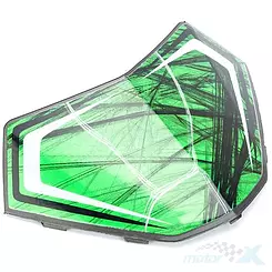 Osłona nad lampą przednią, zielona, Barton Hyper 125