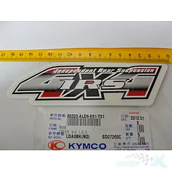 NAKLEJKA "4X4 IRS" 86303-ALD6-E61-T01 MXU 500 DX IRS 4X4 INJECTION 4T EURO II